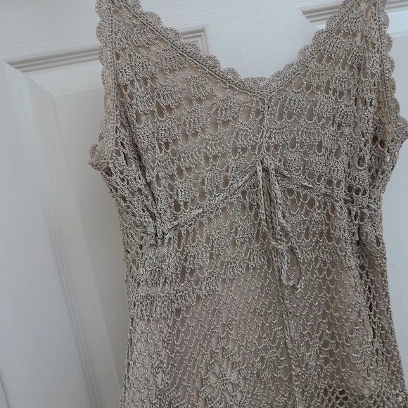 Gold crochet cami top - Picture 6 of 11